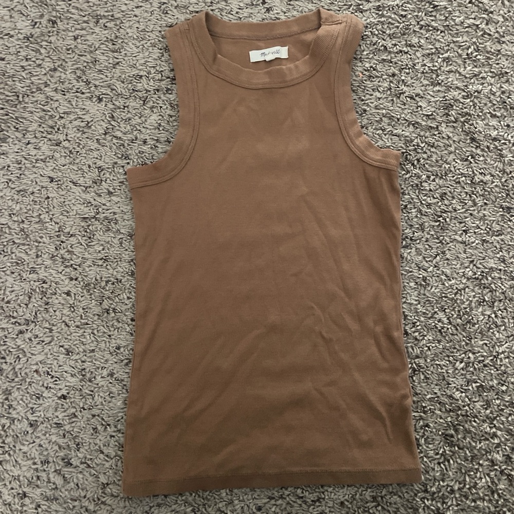 Madewell Ribbed Brown Tank Top